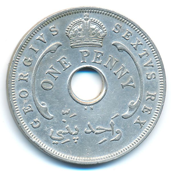 Британская Западная Африка, 1 пенни (1951 г.)