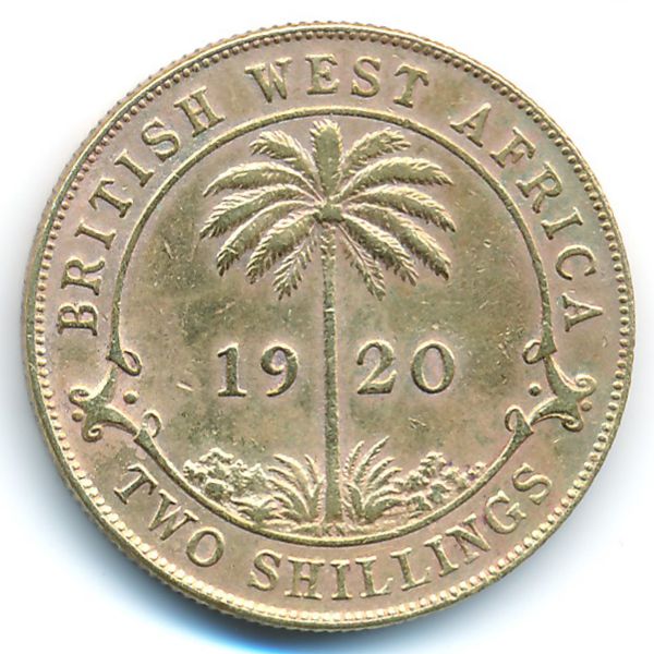 Британская Западная Африка, 2 шиллинга (1920 г.)