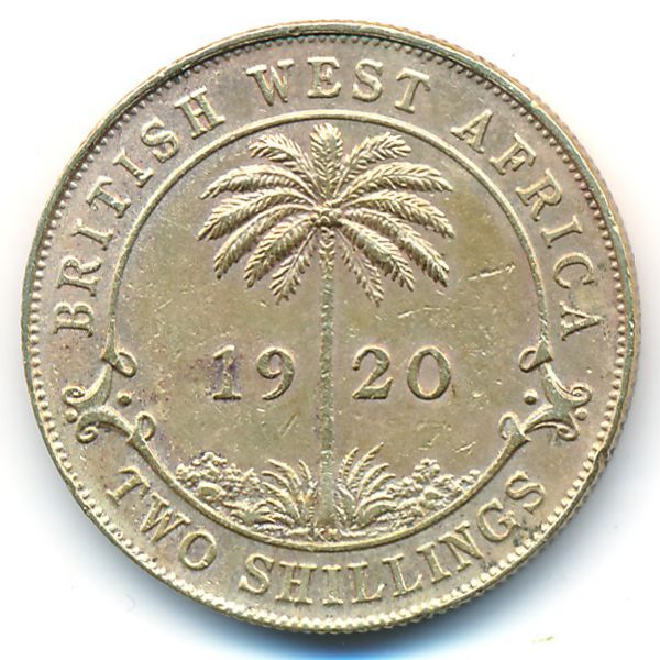 Британская Западная Африка, 2 шиллинга (1920 г.)