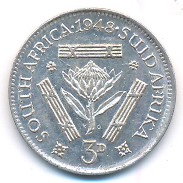 ЮАР, 3 пенса (1948 г.)