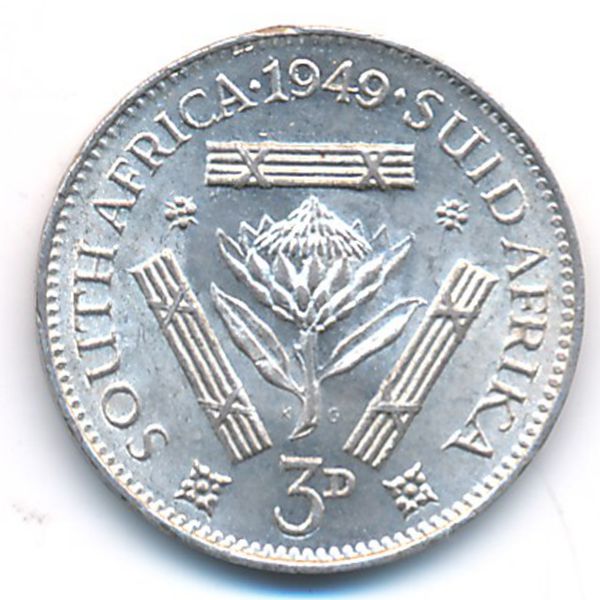 ЮАР, 3 пенса (1949 г.)