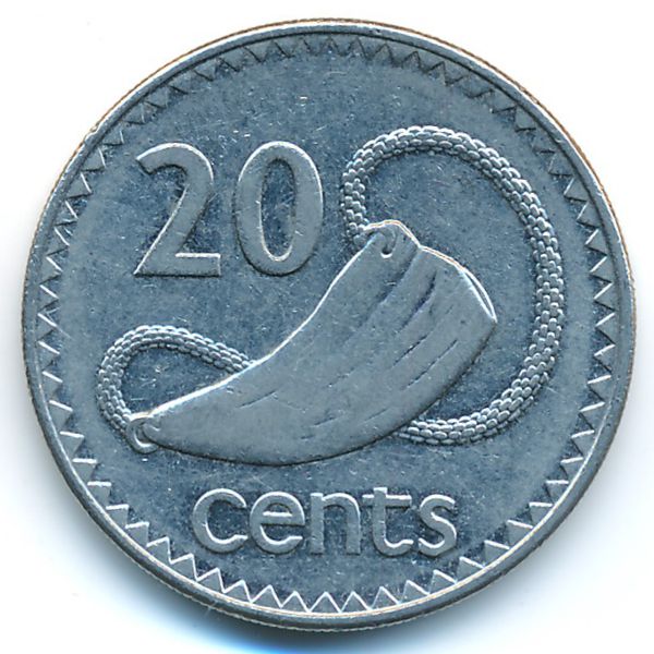 Фиджи, 20 центов (1996 г.)