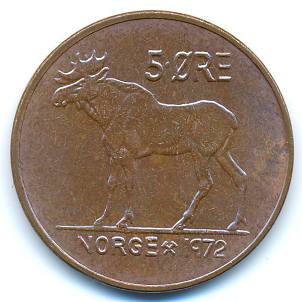 Норвегия, 5 эре (1972 г.)