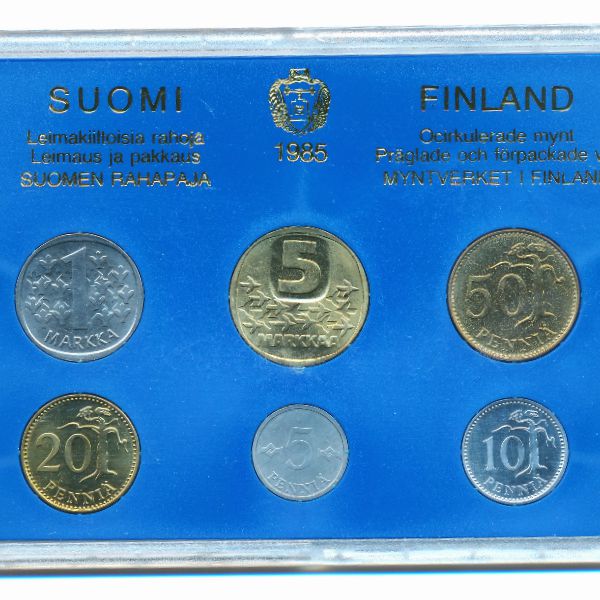 Финляндия, Набор монет (1985 г.)