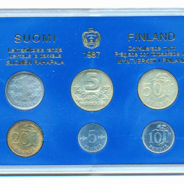 Финляндия, Набор монет (1987 г.)