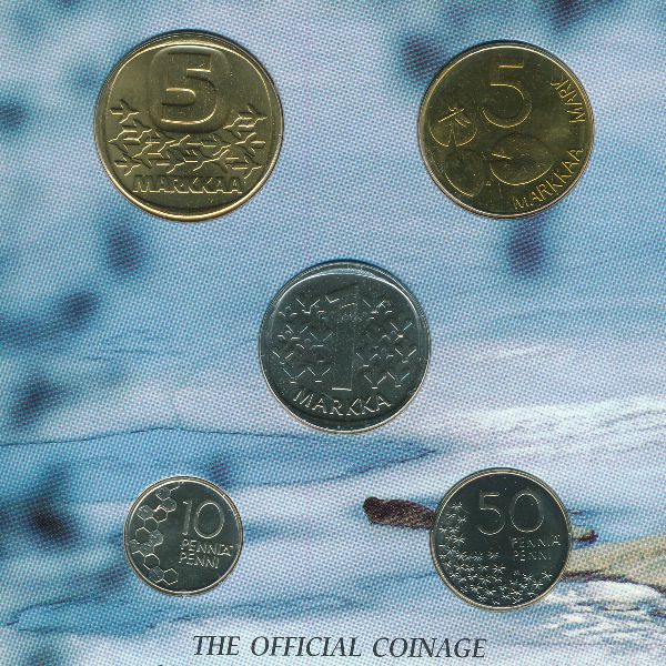 Финляндия, Набор монет (1992 г.)