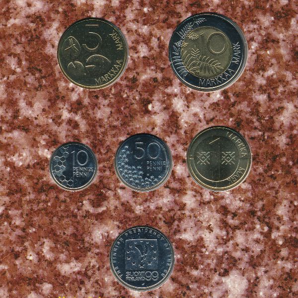 Финляндия, Набор монет (1999 г.)