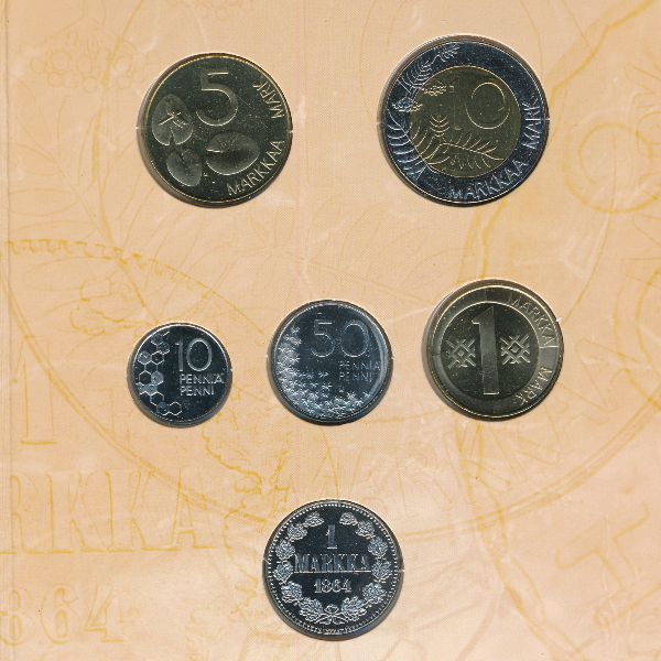 Финляндия, Набор монет (2001 г.)