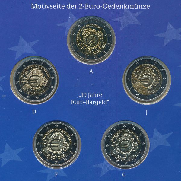 Германия, Набор монет (2012 г.)