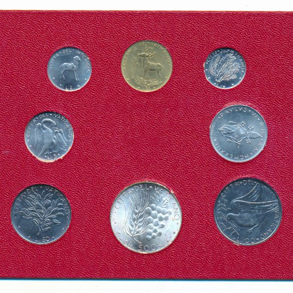 Ватикан, Набор монет (1973 г.)