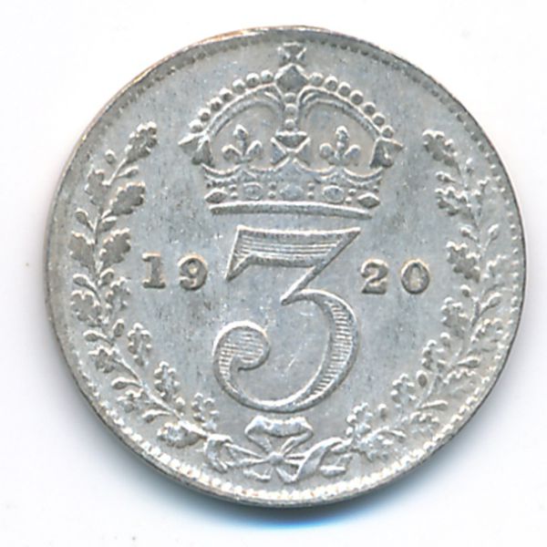 Великобритания, 3 пенса (1920 г.)