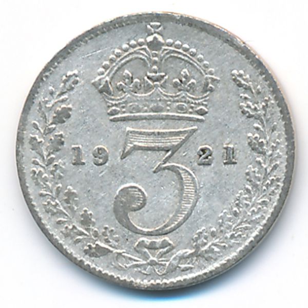 Великобритания, 3 пенса (1921 г.)