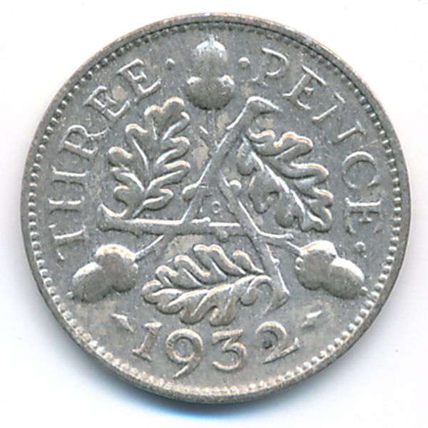 Великобритания, 3 пенса (1932 г.)