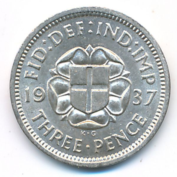 Великобритания, 3 пенса (1937 г.)