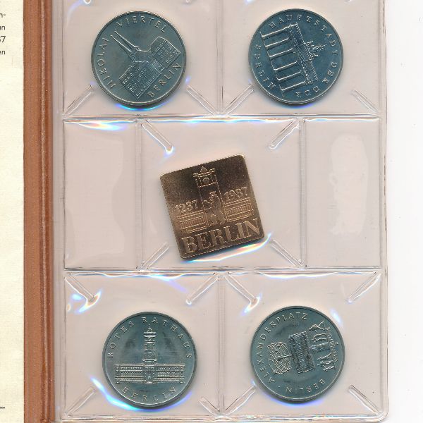 ГДР, Набор монет (1987 г.)