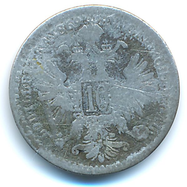 Австрия, 10 крейцеров (1869 г.)