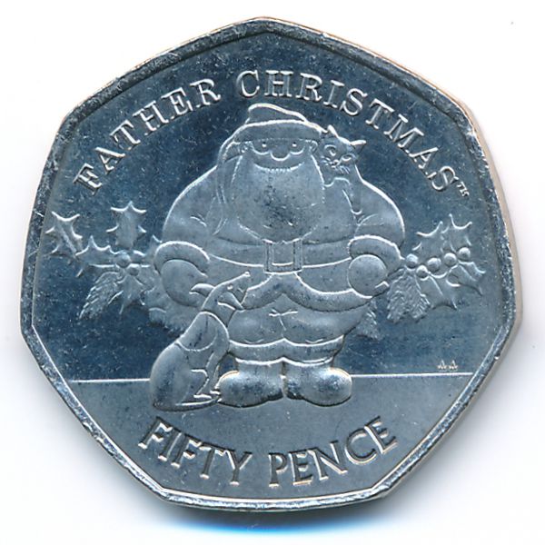 Гибралтар, 50 пенсов (2019 г.)