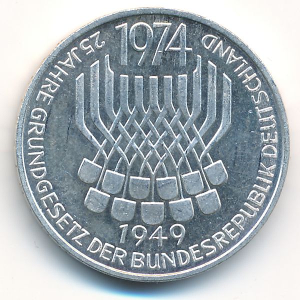 ФРГ, 5 марок (1974 г.)