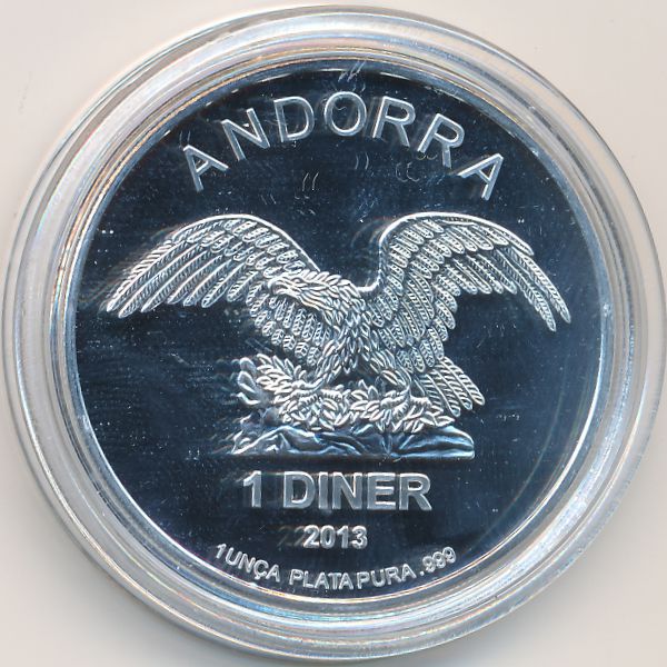 Андорра, 1 динер (2013 г.)