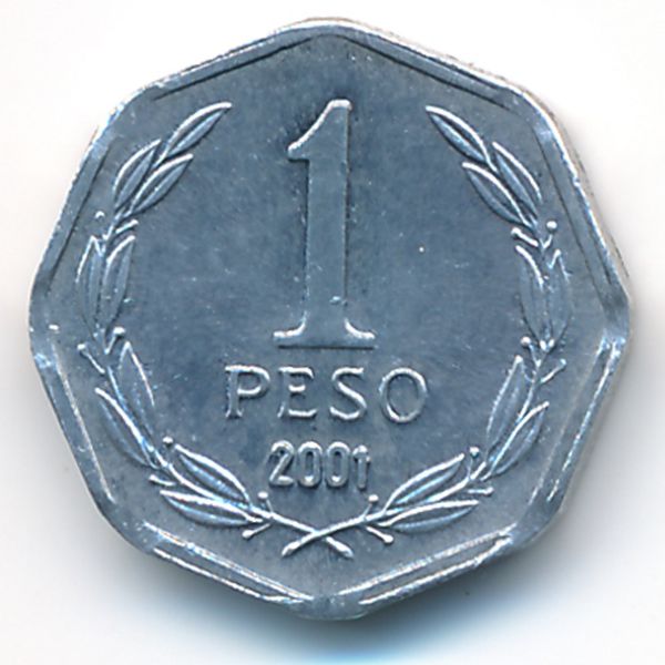 Чили, 1 песо (2001 г.)