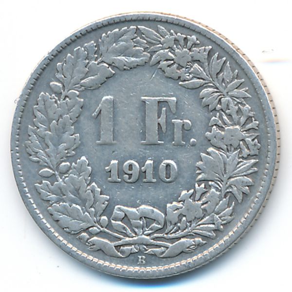 Швейцария, 1 франк (1910 г.)