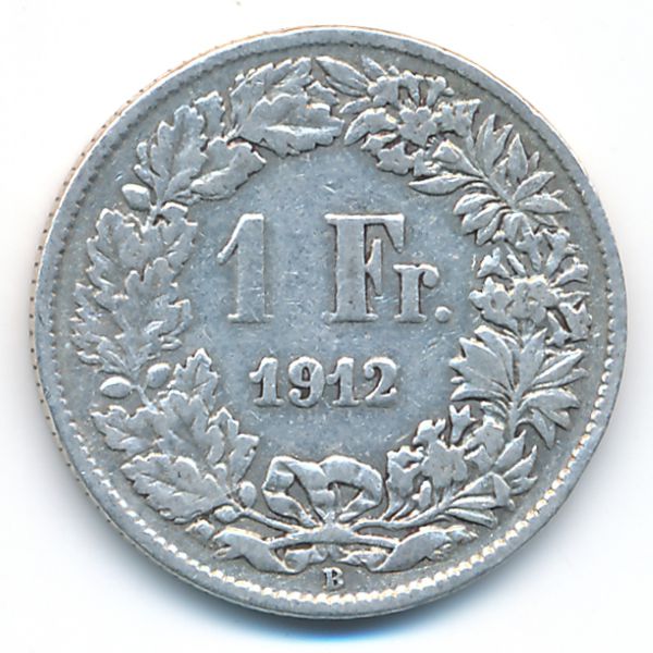 Швейцария, 1 франк (1912 г.)