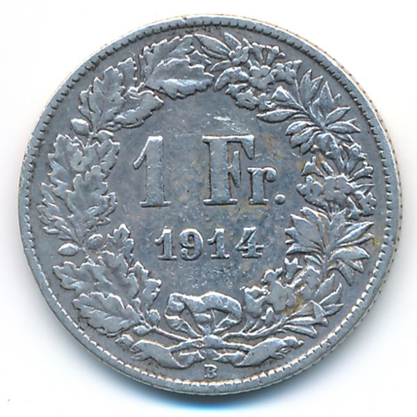Швейцария, 1 франк (1914 г.)