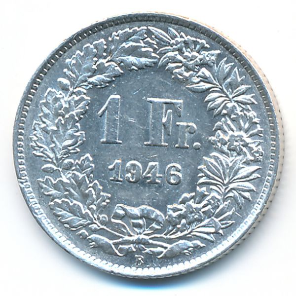 Швейцария, 1 франк (1946 г.)