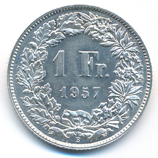 Швейцария, 1 франк (1957 г.)
