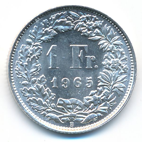 Швейцария, 1 франк (1965 г.)