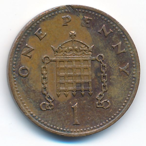 Великобритания, 1 пенни (1989 г.)