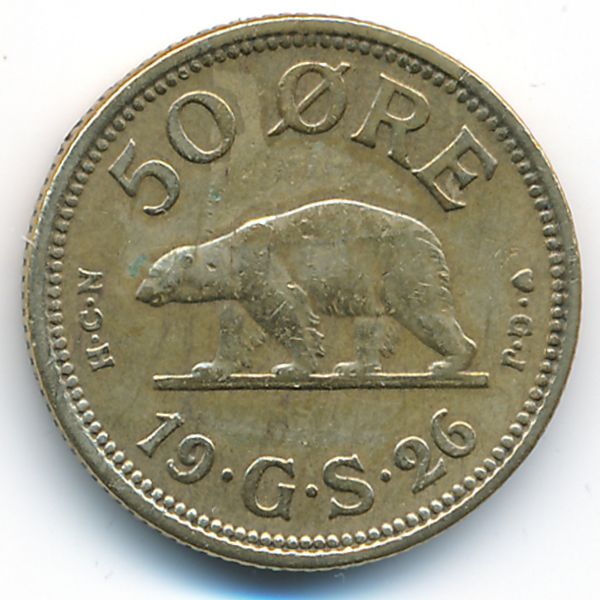 Гренландия, 50 эре (1926 г.)
