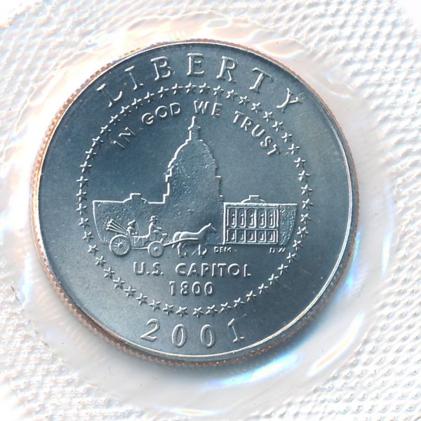 США, 1/2 доллара (2001 г.)