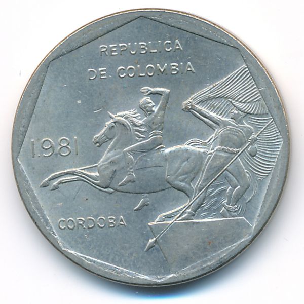 Колумбия, 10 песо (1981 г.)