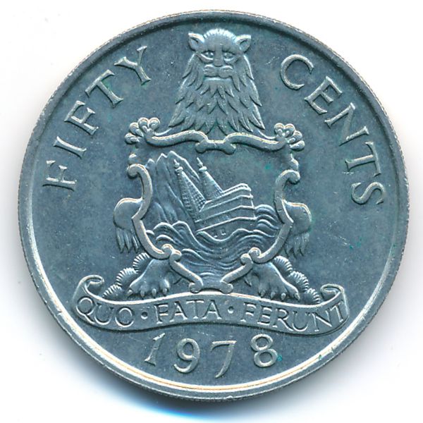 Бермудские острова, 50 центов (1978 г.)