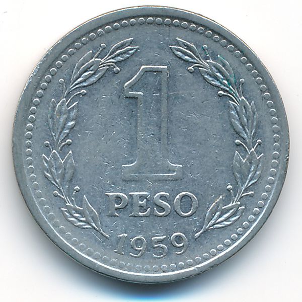 Аргентина, 1 песо (1959 г.)