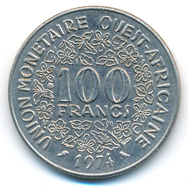 Западная Африка, 100 франков (1974 г.)