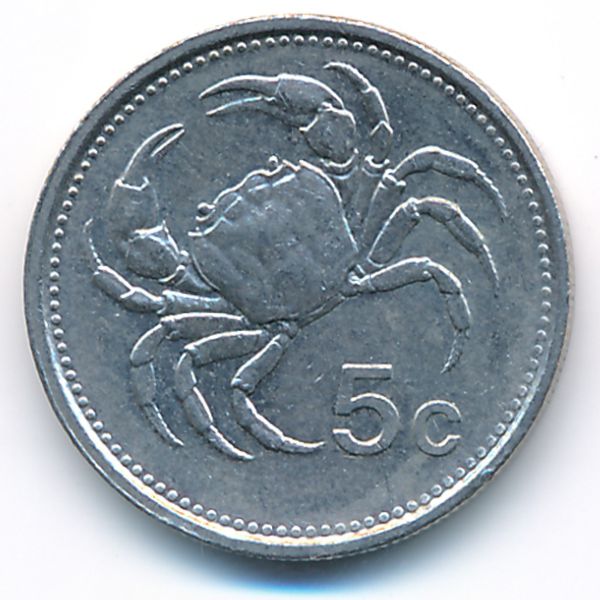 Мальта, 5 центов (1986 г.)
