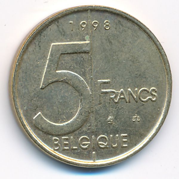 Бельгия, 5 франков (1998 г.)