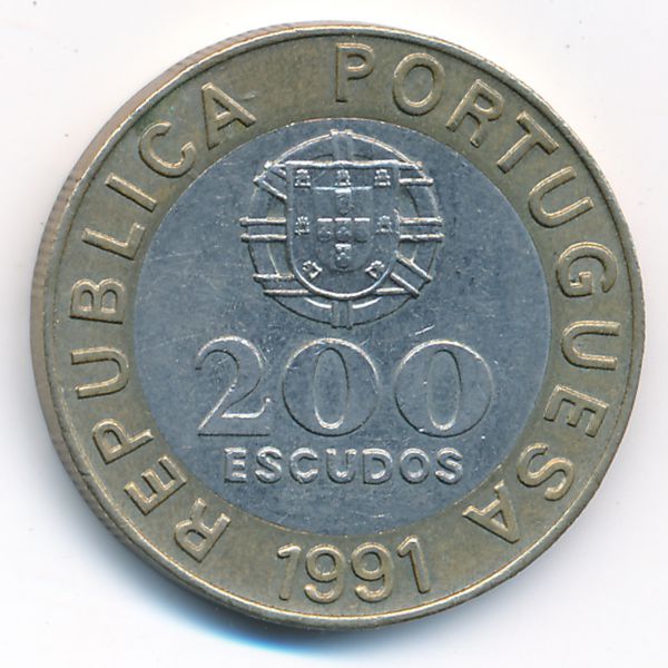 Португалия, 200 эскудо (1991 г.)