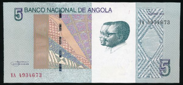 Ангола, 5 кванза (2012 г.)