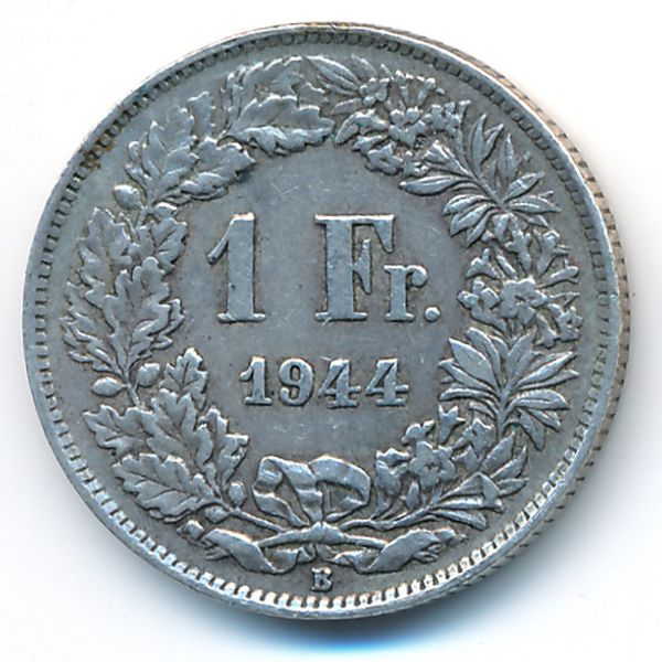 Швейцария, 1 франк (1944 г.)