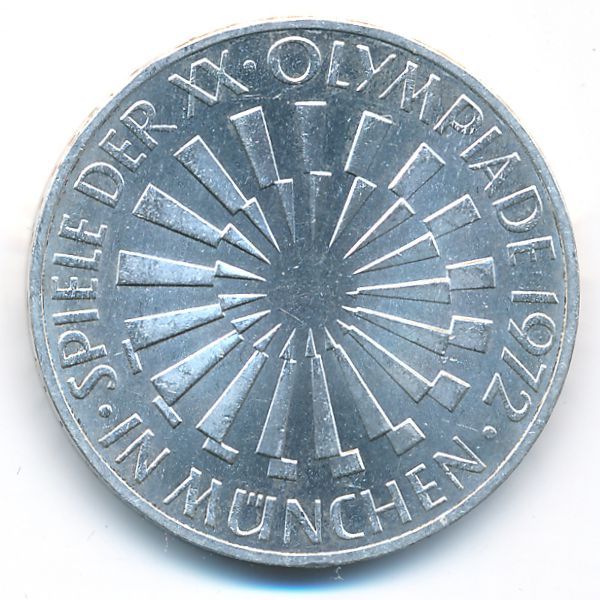 ФРГ, 10 марок (1972 г.)