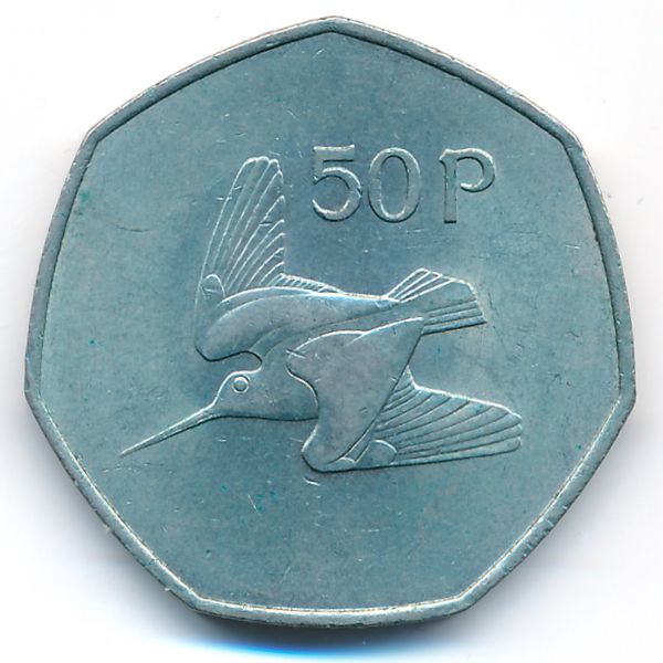 Ирландия, 50 пенсов (1970 г.)