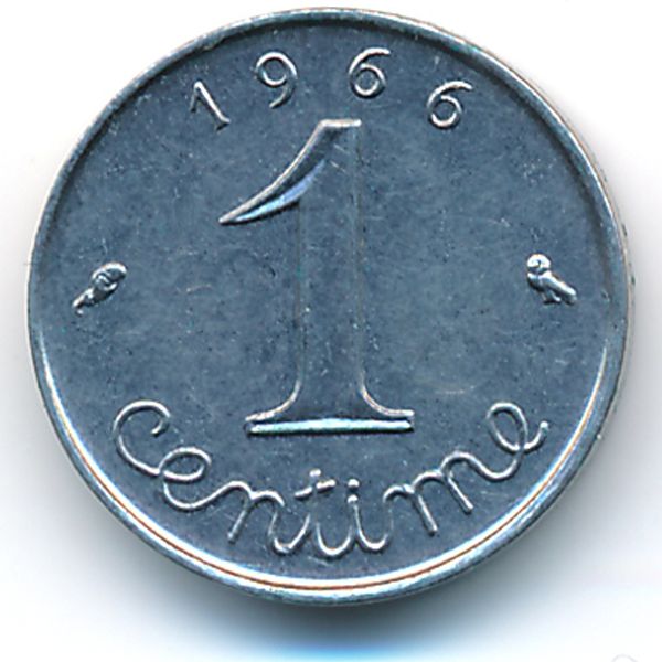 Франция, 1 сентим (1966 г.)