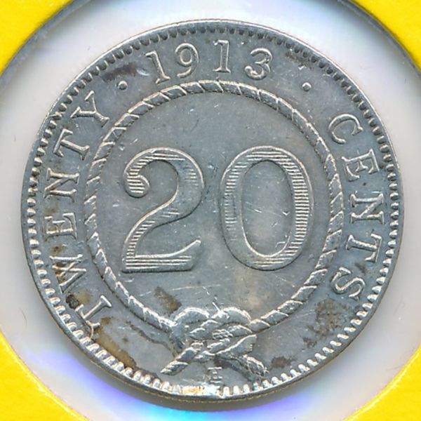 Саравак, 20 центов (1913 г.)