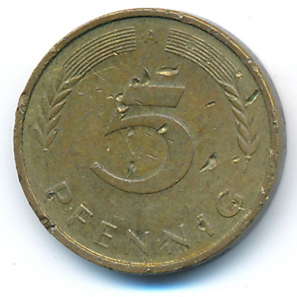 ФРГ, 5 пфеннигов (1991 г.)