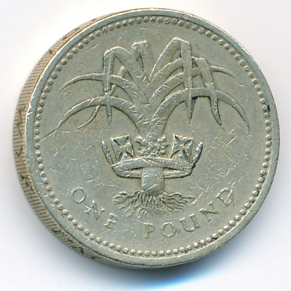 Великобритания, 1 фунт (1990 г.)