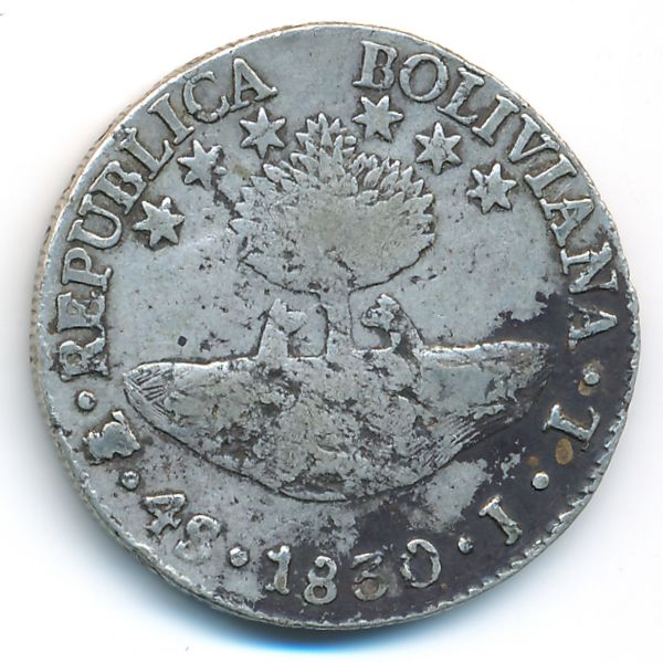 Боливия, 4 соля (1830 г.)