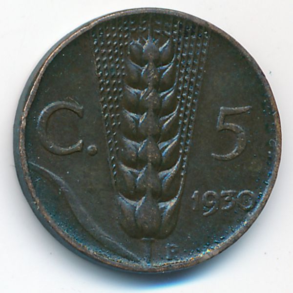 Италия, 5 чентезимо (1930 г.)